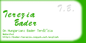 terezia bader business card